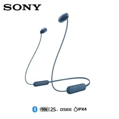 SONY - Audífonos internos inalámbricos WI-C100 BLUETOOTH COLOR AZUL