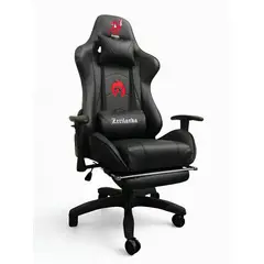 JYM - Silla Gamer Profesional Premium Cuero PU 170º Reclinable - Negra