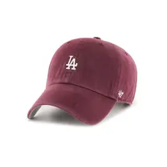 47 BRAND - Gorra Los Angeles Dodgers 47 Clean Up Vinotinto Logo Pequeño Blanco -Original