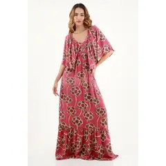 TOPMARK - Vestido largo estampado para mujer