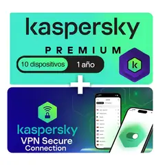 KASPERSKY - Antivirus Premium 10 Dispositivos 1 Año ESD