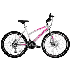 SFORZO - Bicicleta Montaña Rin 26 Disco Rígida Blanca