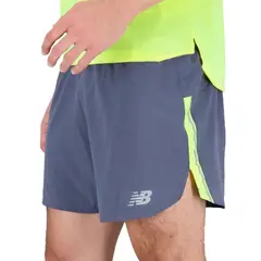 NEW BALANCE - Pantaloneta Original Impact Run Gris Para Hombre