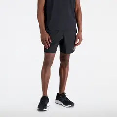NEW BALANCE - Pantaloneta Original Accelerate 7" Negro Hombre