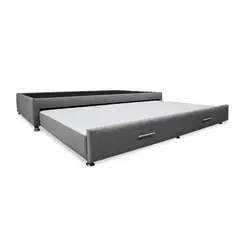 GENERICO - Cama Tarima Nido Comfort 100 Sencillo Gris