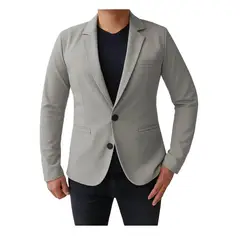 MODA EN CIRCUITO - Bleiser En PUNTO ROMA Gabán O Chaqueta Para Hombre GRIS