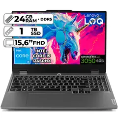 LENOVO - Portátil Gamer LOQ Intel Core i5-12450HX RTX 3050 24GB RAM 1TB SSD 15.6” FHD