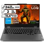 LENOVO - Portátil Gamer LOQ Intel Core i5-12450HX RTX 3050 24GB RAM 2TB SSD 15.6” FHD