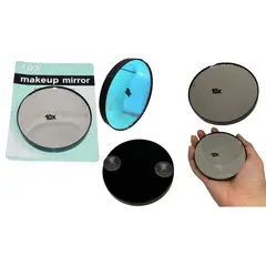 MAZUGI - Espejo 10x Que Aumenta El Tamaño Portatil Maquillaje Belleza