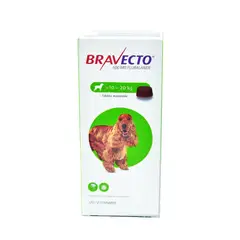 BRAVECTO - Tableta Masticable Perros 10 a 20 kg – 500 mg