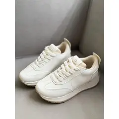 EVEGONZ - Tenis Deportivo Blanco de Mujer Tenis Calidad y Confort