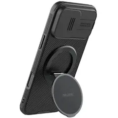 NILLKIN - Soporte con Anillo MagSafe Dual Magnetic Ring Grip Negro