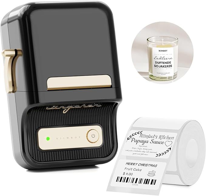 Imagen de Impresora De Etiquetas Niimbot B21 Vintage Térmica Bluetooth