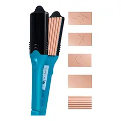 GENERICO - Plancha Alisador Cabello Placas Intercambiables Figuras 3d