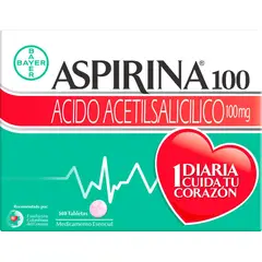 BAYER - Aspirina 100 Mg x 140 Tabletas