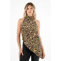TENNIS - Camisa con diseño de animal print para mujer