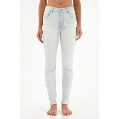 TENNIS - Jean Jegging tiro alto tono ice para mujer