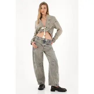 TENNIS - Chaqueta crop con cordón decorativo para mujer