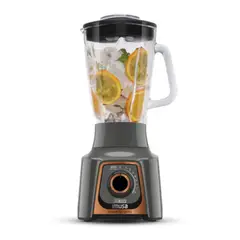 IMUSA - Licuadora Powermix Glass 1,25 L blanca con vaso de vidrio 110V