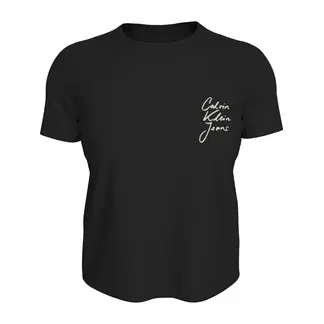 CALVIN KLEIN - Camiseta negra slim con logo
