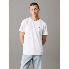 CALVIN KLEIN - Camiseta blanca con logo en la parte trasera