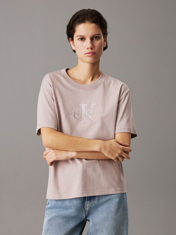 Imagen de Camiseta beige holgaa con monograma
