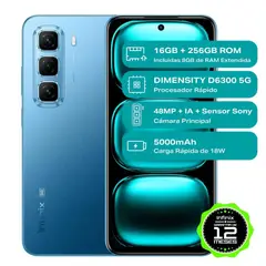 INFINIX - Hot 50 5G 256Gb 8 Ram Azul