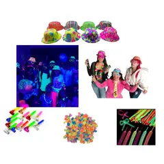 GENERICO - Mega Kit Neón De Fiesta 100 Artículos Que Iluminan Tu Rumba