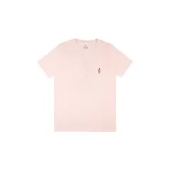 TENNIS - Camiseta rosada con estampado en espalda para hombre