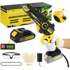 CHAMP - Mini Motosierra De Mano Recargable Inalámbrica 6 Pulgadas