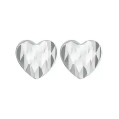 ALHAJAS - Aretes Topos Corazón Amor Para Mujer Fabricados En Plata