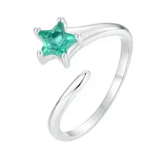 ALHAJAS - Anillo Ajustable Estrella Fugaz Para Mujer