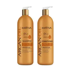 KATIVA - Kit Shampoo + Acond Cabello Dañado Argan 1L