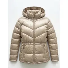 CALVIN KLEIN - Rompeviento beige plegable con capota
