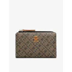 TOMMY HILFIGER - Billetera negra plegable TH Monoplay