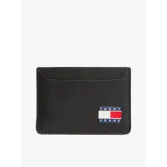 TOMMY HILFIGER - Tarjetero negro Heritage