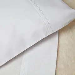LILE - Sábanas Ajustable + Funda Cuna Blanco