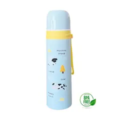 MUNDO BEBE - Termo Agua Caliente Bebe 450ML Azul Niña Niño