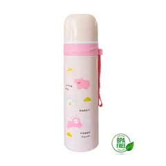 MUNDO BEBE - Termo Agua Caliente Bebe 450ML Rosado Niña Niño