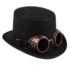 GENERICO - Sombrero De Copa Disfraz De Steampunk Gafas