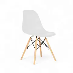 GENERICO - Silla Eames Estilo y Funcionalidad que Transforman tu Espacio BLANCO