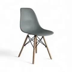 GENERICO - Silla Eames Estilo y Funcionalidad que Transforman tu Espacio GRIS