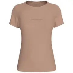 CALVIN KLEIN - Camiseta beige slim con logo