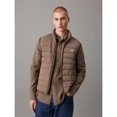 CALVIN KLEIN - Chaleco chocolate acolchado ultraligero