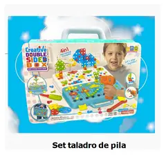 GENERICO - JUGUETE SET TALADRO DE PILA PARA NIÑOS +3 AÑOS