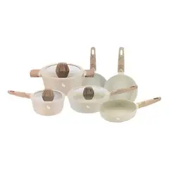 GENERICO - Juego De Ollas Ceramica Granito Antiadherente Schaffhausen 9 Piezas