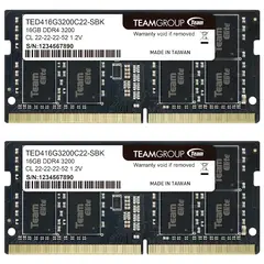 TEAM GROUP - Kit Memoria Ram Laptop Ddr4 32gb 3200mhz Teamgroup Elite