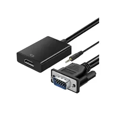 GENERICO - Adaptadorconvertidor De Vga Macho A Hdmi Hembra Con Audio