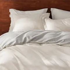 MY HOME STORE - Duvet Cover Beige Gris Claro - Plumón Sencillo