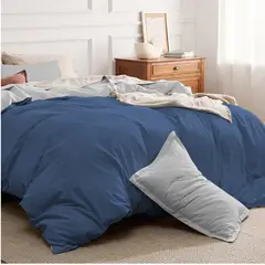 MY HOME STORE - Duvet Cove Azul Gris Claro - Plumón Sencillo